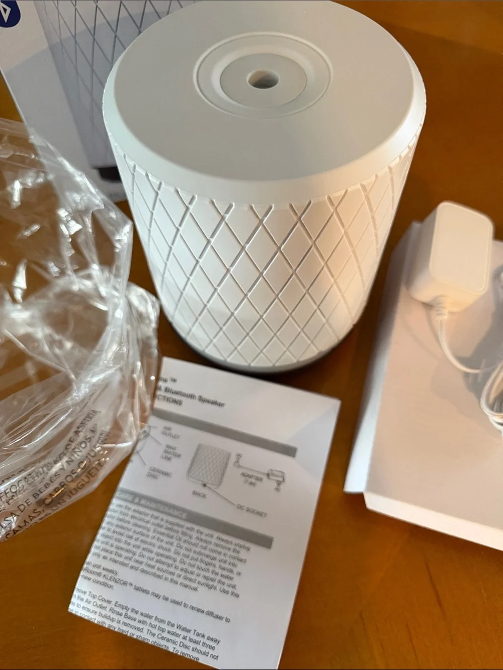 SpaRoom Athena Bluetooth Ultrasonic Aromatherapy Diffuser NIB